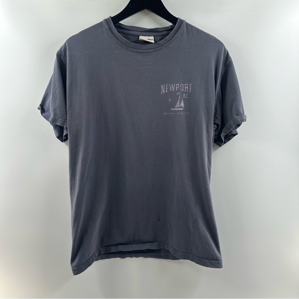 Comfort Wash Newport Rhode Island Graphic T-Shirt Steel Blue Men’s Size Medium